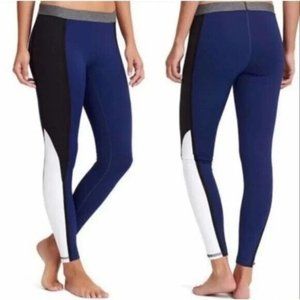 Derek Lam 10 Crosby X Athleta Womens Leggings S Colorblock Navy Black Tight